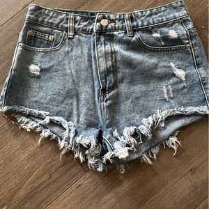 Nasty gal denim shorts size 6